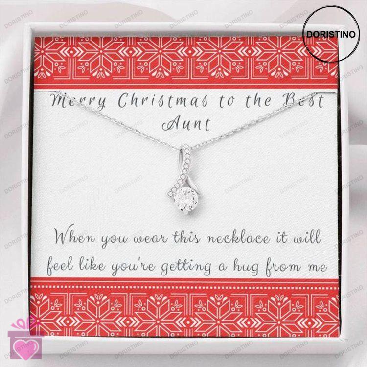 Aunt Necklace  Gift For Aunt  Necklace With Message Card Aunt Christmas Beauty Necklace Doristino Limited Edition Necklace